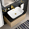 Смеситель для раковины-чаши VitrA Minimax Square (Минимакс Скуэр) A4372425EXP, однорычажный, брашированное золото, латунь фото 12