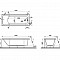 Ванна VitrA Neon (Неон) 52530001000, 170 x 70 см, акриловая, прямоугольная, белая фото 12