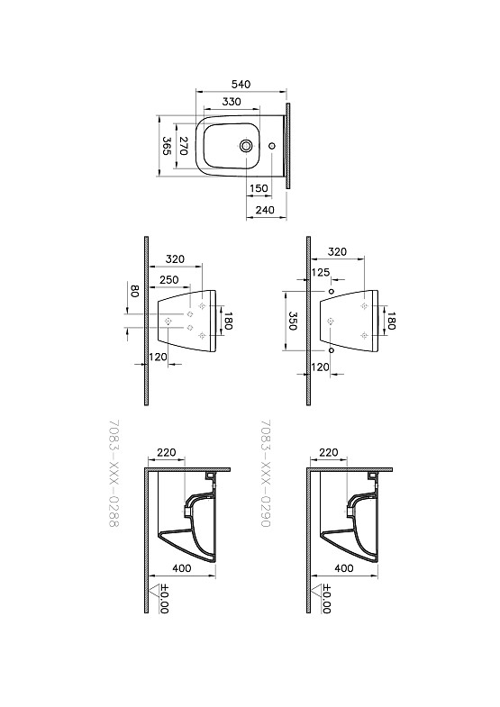 Подвесное биде Integra Square фото 3