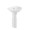 Раковина накладная VitrA Normus (Нормус) 55 см, в комплекте с пьедесталом 9600B003-7650, 55 x 42 см, белая, антибактериальное покрытие Hygiene (Хайджн) фото 14