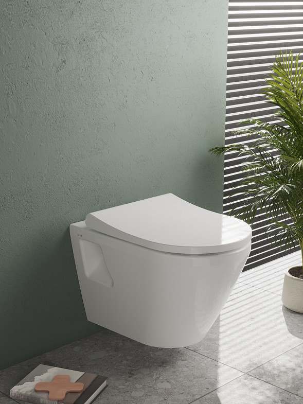 Сиденье для унитаза VitrA Integra (Интегра) 131-003-009, круглое белое дюропласт, с микролифтом фото 4