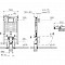 Инсталляция для подвесного унитаза VitrA V8 768-5800-01, без кнопки смыва фото 10