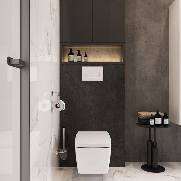 Подвесной унитаз VitrA Metropole (Метрополь) 7672B003-1687 без сиденья, с функцией биде и встроенным смесителем, безободковый, Rim-ex (Рим-экс), белый, санитарный фарфор, антибактериальное покрытие Hygiene (Хайджн) фото 5