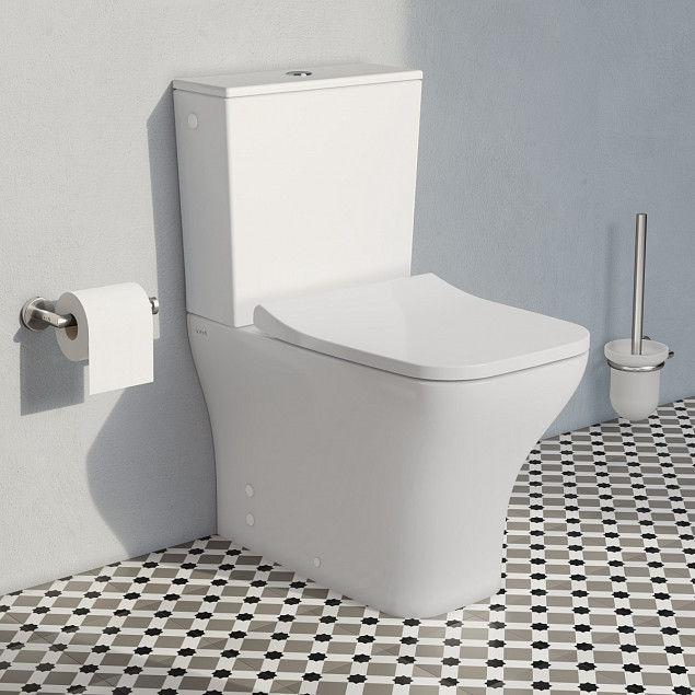 Сиденье для унитаза VitrA Shift (Шифт) 191-003-009, квадратное с закруглениями белое дюропласт, с микролифтом фото 5