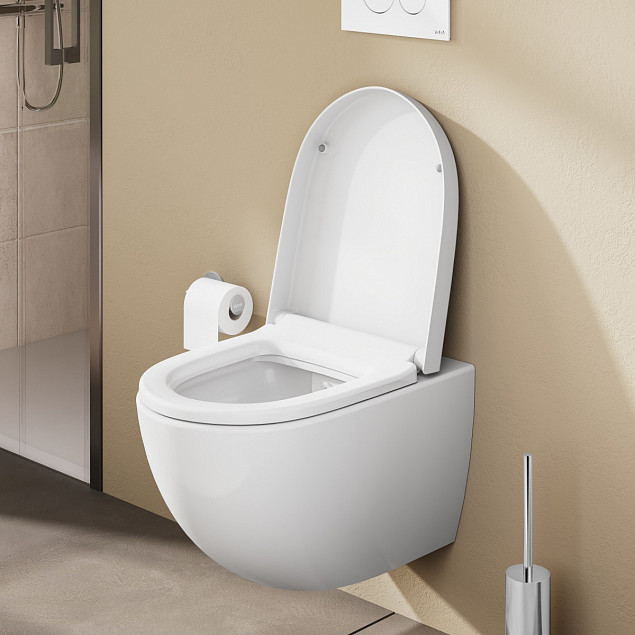 Сиденье для унитаза VitrA Sento (Сенто) 86-003-009, круглое белое дюропласт, с микролифтом фото 9