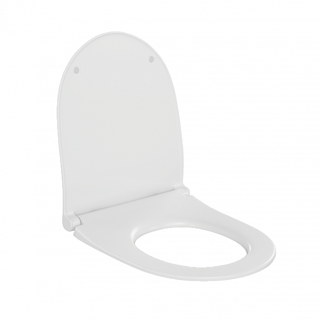 Сиденье для унитаза VitrA Nest (Нест) 220-003R409, круглое белое дюропласт, с микролифтом быстросъемное фото 3