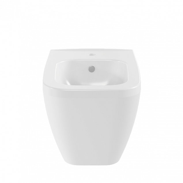 Биде VitrA Integra Square (Интегра Скуэр) 7083B003-0288, подвесное, белое, с отверстием под смеситель, покрытие Hygiene (Хайджн) фото 2