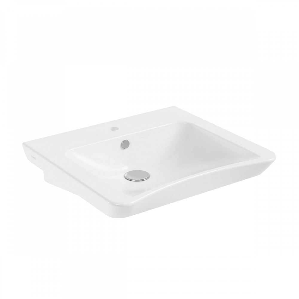 Раковина VitrA Conforma (Конформа) 5289B003-0001, 60 x 55 см, белая, антибактериальное покрытие Hygiene (Хайджн)