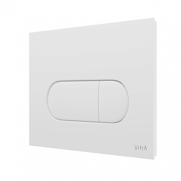 Кнопка смыва для инсталляции VitrA Root Round (Рут Раунд) 740-2200, глянцевая, белая двойный смыв фото 2