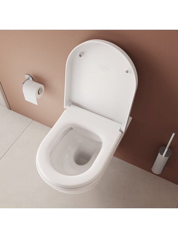Подвесной унитаз Mia Round SmoothFlush, безободковый фото 9