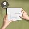 Кнопка смыва для инсталляции VitrA Root Square (Рут Скуэр) 740-2300, глянцевая, белая двойный смыв фото 13