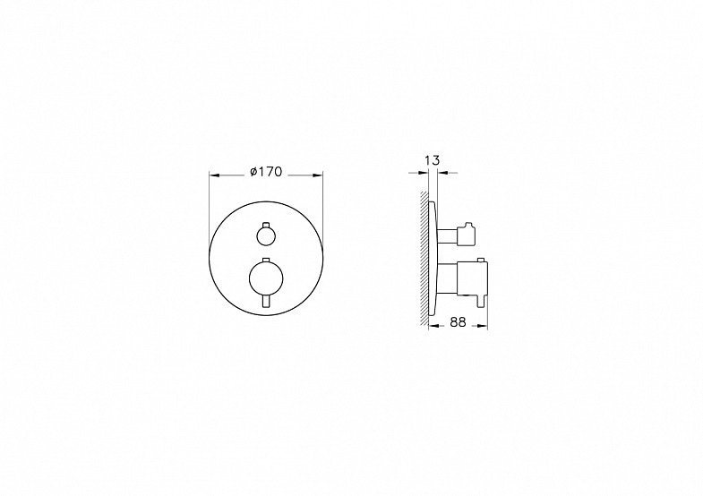 Комплект смесителей VitrA AquaHeat (Аквахит) A49333EXP, хром фото 10