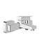 Настенный смеситель для ванны VitrA Minimax Square (Минимакс Скуэр) A43520EXP, однорычажный, хром, латунь фото 8