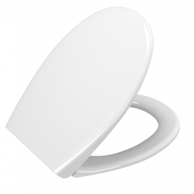 Сиденье для унитаза VitrA Universal (Универсал) 84-003-019, овальное белое дюропласт, с микролифтом фото 1
