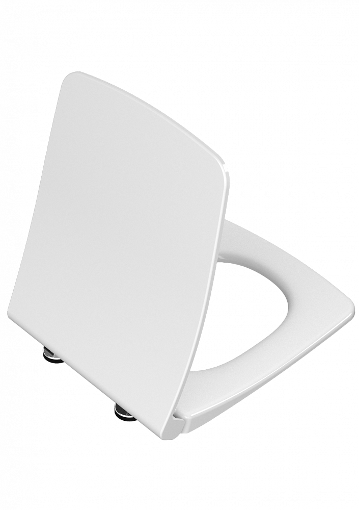 Сиденье для унитаза VitrA Metropole (Метрополь) 122-003-009, квадратное белое дюропласт, с микролифтом