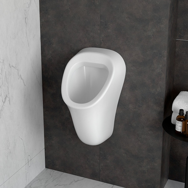 Писсуар VitrA Arkitekt (Аркитект) 6201B003-0199, настенный со скрытым подключением из стены, белый, антибактериальное покрытие Hygiene (Хайджн) фото 5