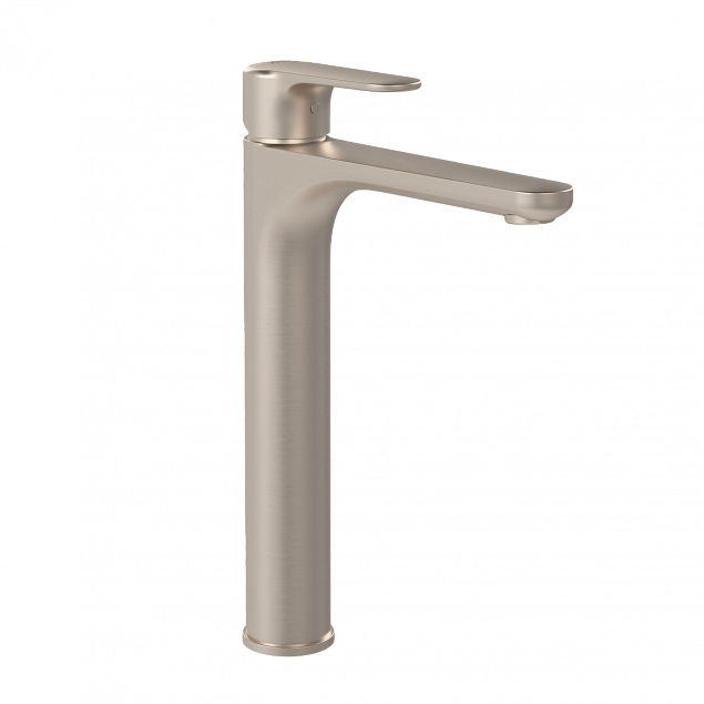 Смеситель для раковины VitrA Root Round (Рут Раунд) A4270734EXP, однорычажный, брашированный никель, латунь фото 1