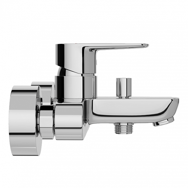 Смеситель настенный VitrA Flow Soft (Флоу Софт) A42946EXP, для ванны, однорычажный, хром, латунь фото 4