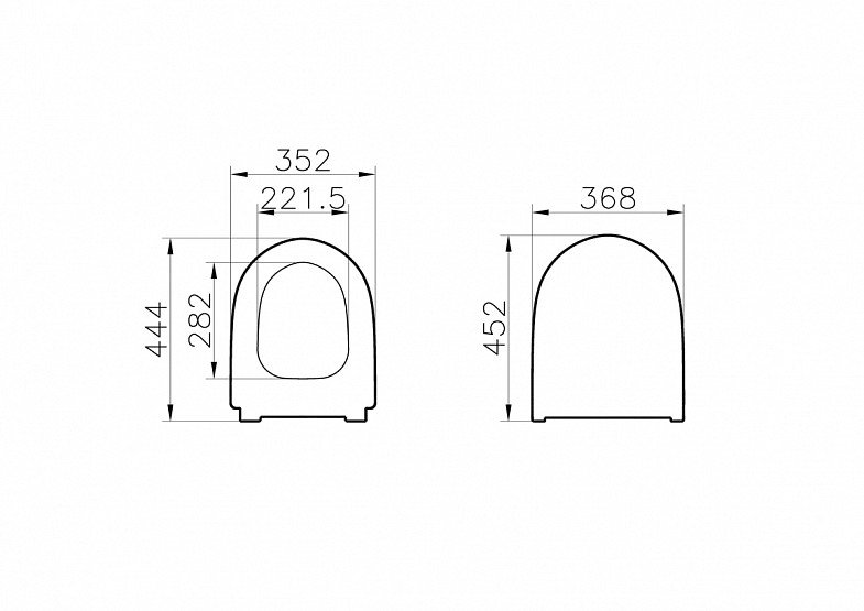Сиденье для унитаза VitrA Sento (Сенто) 130-003-009, круглое белое дюропласт, с микролифтом фото 13