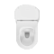 Подвесной унитаз VitrA Sento (Сенто) 7878B003-0075, безободковый смыв торнадо QuantumFlush (КвантумФлаш), белый, санитарный фарфор, антибактериальное покрытие Hygiene (Хайджн) фото 10