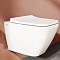 Сиденье для унитаза VitrA Shift (Шифт) 191-003-009, квадратное с закруглениями белое дюропласт, с микролифтом фото 29