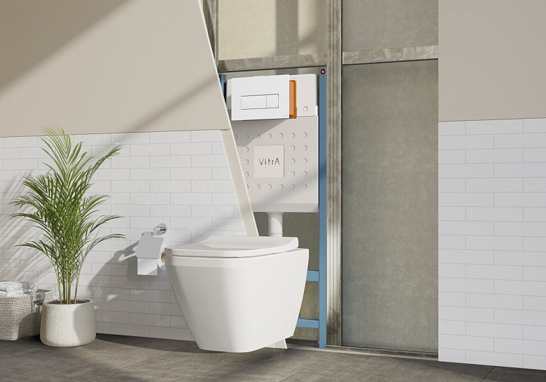 Инсталляция для подвесного унитаза VitrA V-Fix Core (Ви-Фикс Кор) 732-5800-01, без кнопки смыва фото 2