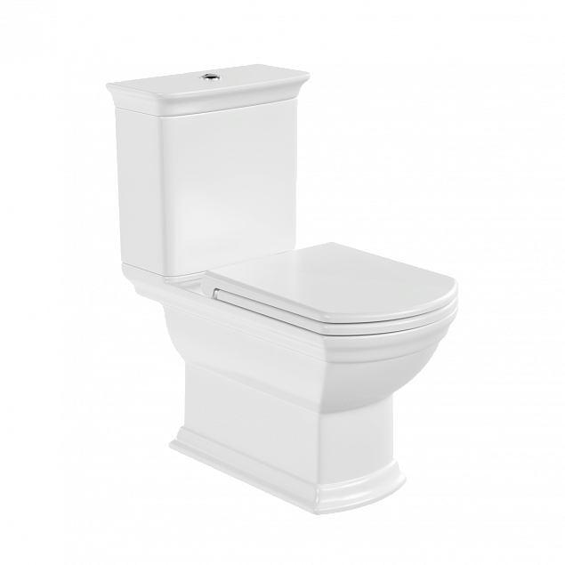 Унитаз-компакт напольный VitrA Serenada (Серенада) 9722B003-7205, с сиденьем микролифт, белый, санитарный фарфор фото 1