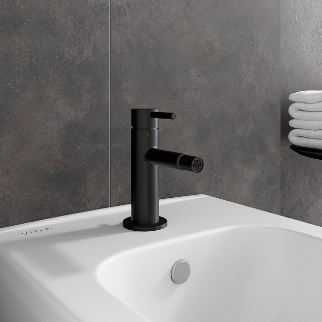 Смеситель для биде VitrA Origin (Ориджин) A4255936WTC, однорычажный, матовый черный, латунь фото 5