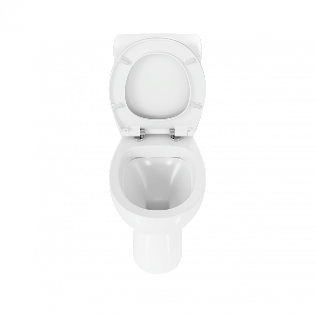 Унитаз-компакт напольный VitrA S10 9864B003-7201, с сиденьем без микролифта, белый, санитарный фарфор, антибактериальное покрытие Hygiene (Хайджн) фото 4