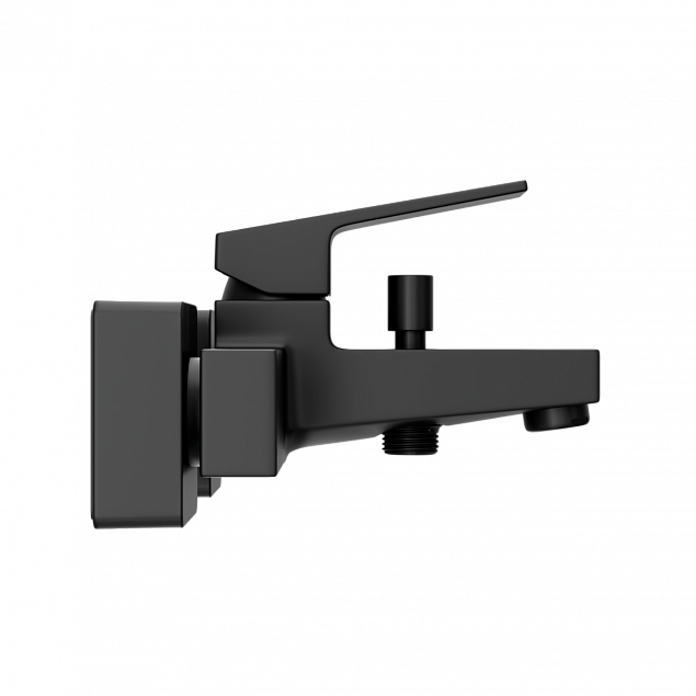 Настенный смеситель для ванны VitrA Minimax Square (Минимакс Скуэр) A4352036EXP, однорычажный, матовый черный, латунь фото 4