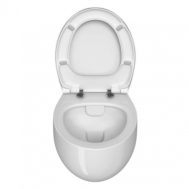 Подвесной унитаз VitrA Memoria (Мемория) 5885B403-0101, безободковый, Rim-ex (Рим-экс), белый, санитарный фарфор, антибактериальное покрытие Hygiene + Clean (Хайджн + Клин) фото 4