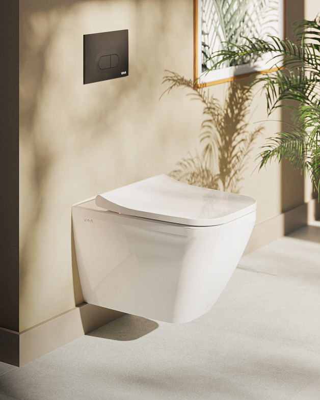Сиденье для унитаза VitrA Shift (Шифт) 191-003-009, квадратное с закруглениями белое дюропласт, с микролифтом фото 11