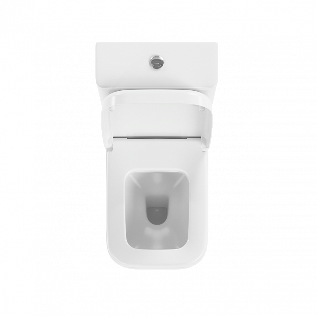 Унитаз-компакт напольный VitrA Polar (Полар) 9843B003-7201, с сиденьем микролифт, белый, санитарный фарфор, антибактериальное покрытие Hygiene (Хайджн) фото 3
