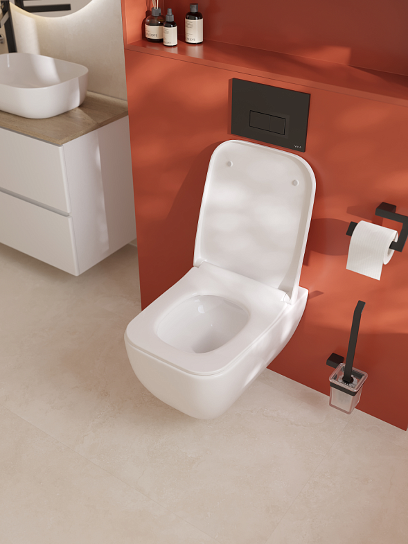 Унитаз подвесной VitrA Shift безободковый Rim-ex белый санитарный фарфор с антибактериальным покрытием Hygiene фото 8
