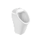 Писсуар VitrA Arkitekt (Аркитект) 6202B003-0198, настенный с внешним подключением сверху, белый, антибактериальное покрытие Hygiene (Хайджн) фото 7