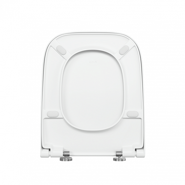 Сиденье для унитаза VitrA Shift (Шифт) 191-003-009, квадратное с закруглениями белое дюропласт, с микролифтом фото 2