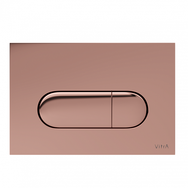 Кнопка смыва для инсталляции VitrA Root Round (Рут Раунд) 740-2240, мягкая медь глянец двойный смыв фото 1