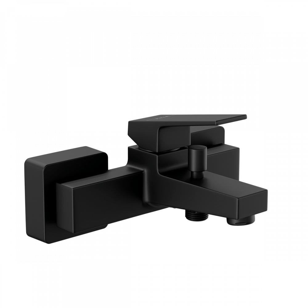 Настенный смеситель для ванны VitrA Minimax Square (Минимакс Скуэр) A4352036EXP, однорычажный, матовый черный, латунь