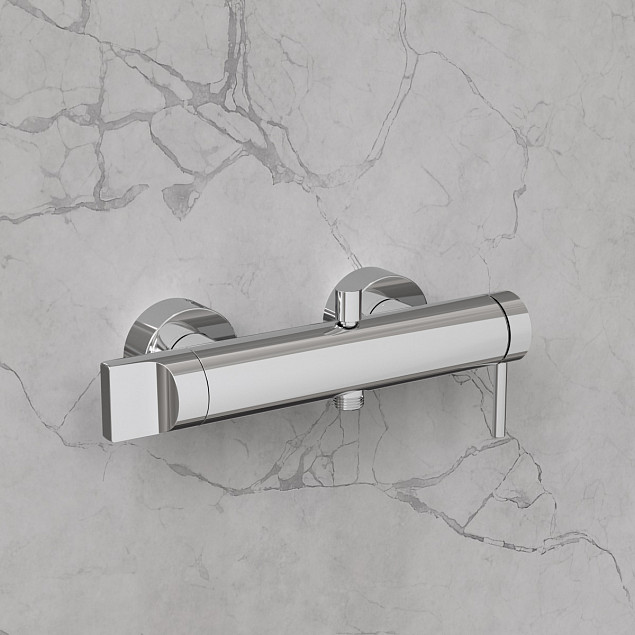 Смеситель настенный VitrA Origin (Ориджин) A42619, для ванны, однорычажный, хром, латунь фото 5