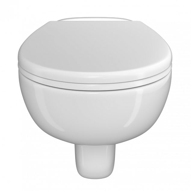 Подвесной унитаз VitrA Conforma (Конформа) 5810B003-6234, безободковый дюропласт, белый глянец санитарный фарфор, антибактериальное покрытие Hygiene (Хайджн) фото 2