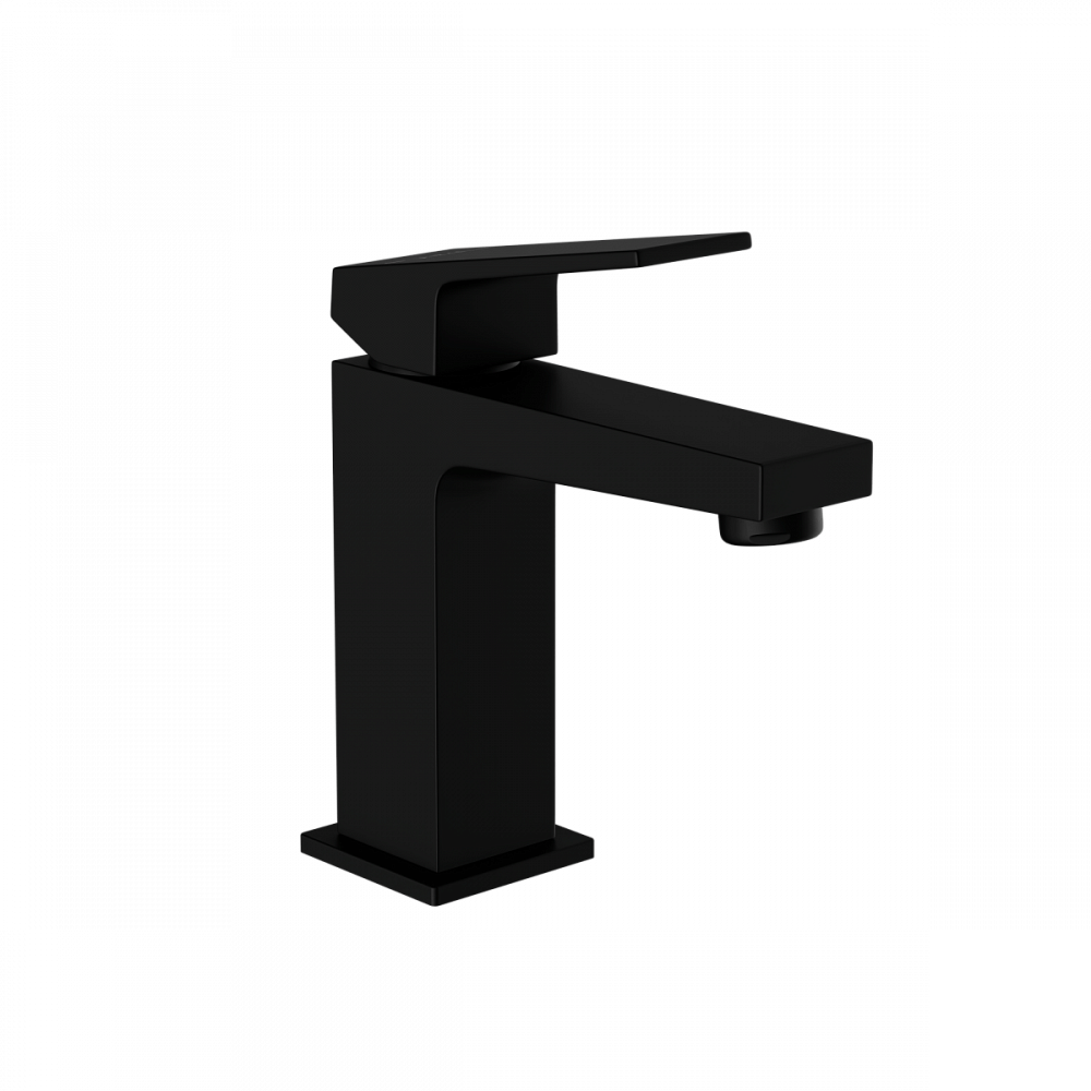 Смеситель для раковины VitrA Minimax Square (Минимакс Скуэр) A4372036EXP, однорычажный, матовый черный, латунь