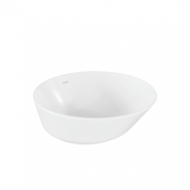 Раковина чаша VitrA Geo (Гео) 7421B003-0016, 38 x 38 см, накладная, белая, антибактериальное покрытие Hygiene (Хайджн) фото 1