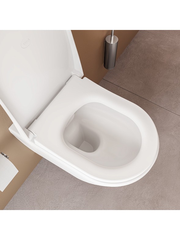 Подвесной безободковый унитаз Integra Round фото 8