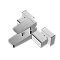 Смеситель настенный VitrA Root Square (Рут Скуэр) A42737EXP, для ванны, однорычажный, хром, латунь фото 9