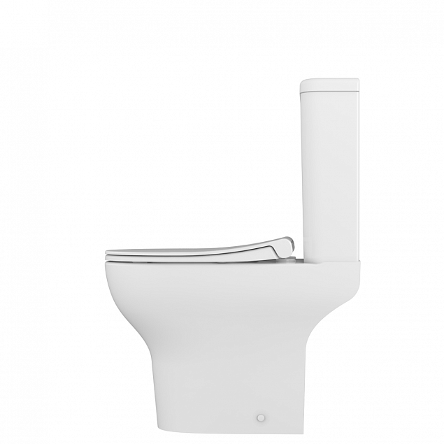 Унитаз-компакт напольный VitrA Zentrum (Зентрум) 9824B003-7219, с сиденьем микролифт, белый, санитарный фарфор, антибактериальное покрытие Hygiene (Хайджн) фото 3