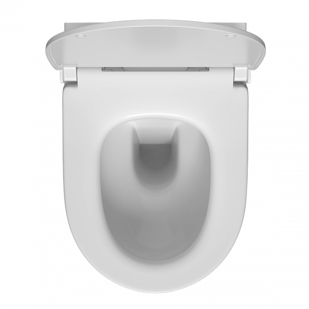 Подвесной унитаз VitrA Sento (Сенто) 7748B003-0075, безободковый, Rim-ex (Рим-экс), белый, санитарный фарфор, антибактериальное покрытие Hygiene (Хайджн) фото 3