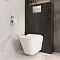 Инсталляция с унитазом VitrA Integra Square (Интегра Скуэр) 9856B003-7207, комплект 4 в 1, с сиденьем микролифт, безободковый цвет клавиши глянцевый хром фото 27