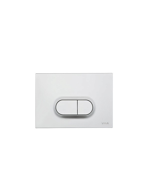 Безободковый унитаз VitrA Integra Round L-box с толстой 
дюропластовой крышкой 
микролифт, кнопка Матовый хром фото 4