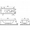 Ванна VitrA Optimum Neo (Оптимум Нео) 64530001000, 170 x 70 см, акриловая, прямоугольная, белая фото 12