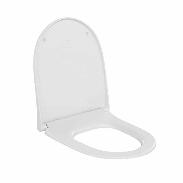 Сиденье для унитаза VitrA Sento (Сенто) 130-003-009, круглое белое дюропласт, с микролифтом фото 3